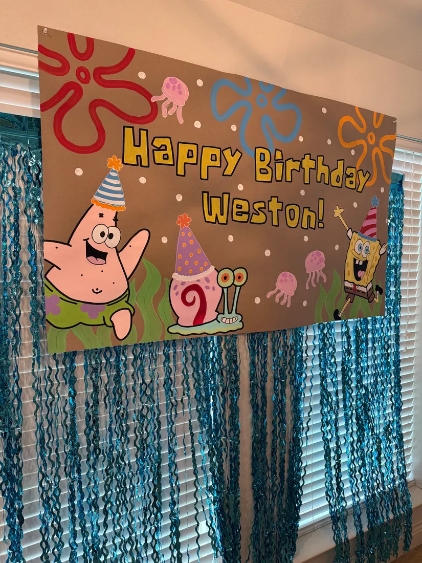 Hand-painted banner by Jadey — 2