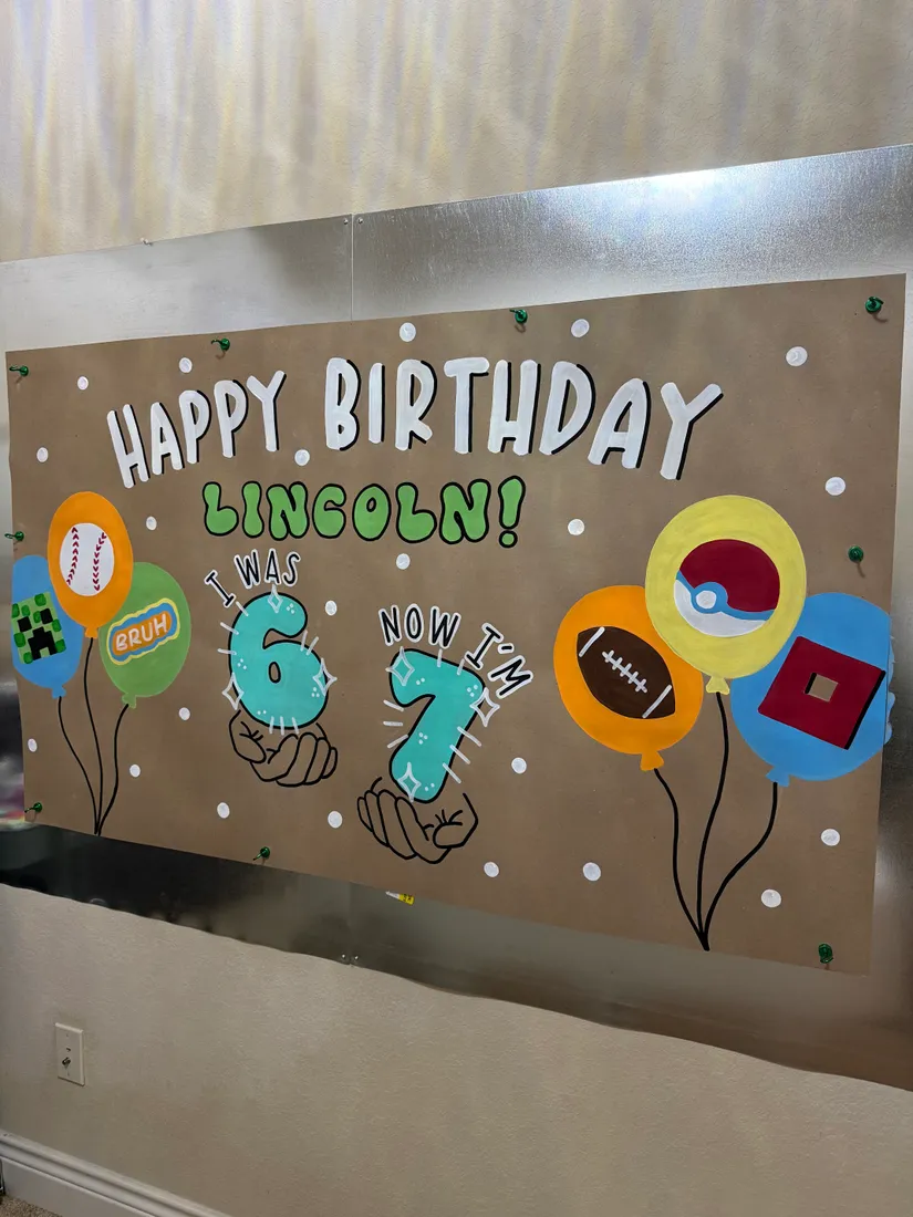 Hand-painted banner by Jadey — 3